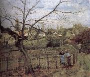 Camille Pissarro fence France oil painting artist